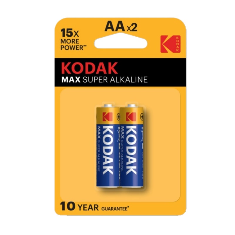 Батарейка алкалиновая Kodak, тип LR6/АА, 1,5В (2 шт)